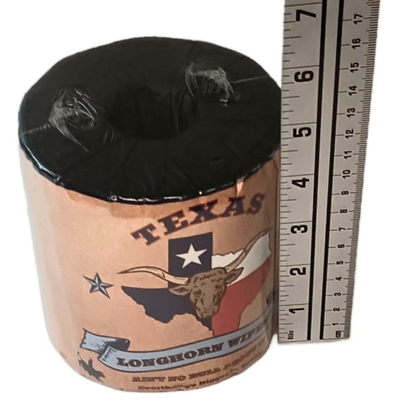 Texas Longhorn Wipes Toilet Paper Gag Gift Vintage New in Package Made in USA - Picture 7 of 7